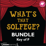 Music BOOM cards: What's That Solfege? BUNDLE Key of F - O