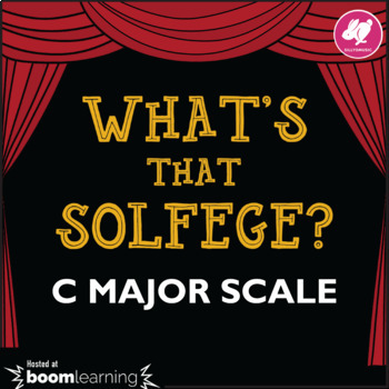 Preview of Music BOOM cards: What's That Solfege? C Major Scale - Digital Game