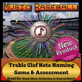 Music Baseball: Treble Clef Note Naming Assessment