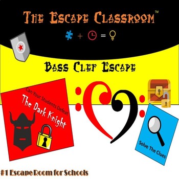 Preview of Music: Bass Clef Escape Room | The Escape Classroom