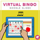 Music Bingo: 16th NOTES - GOOGLE SLIDES and Printable PDF 