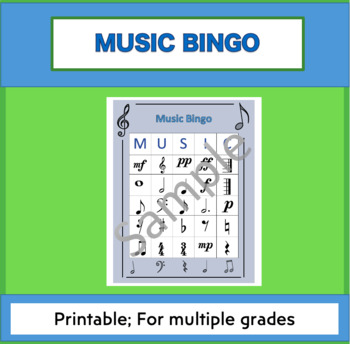 Preview of Music Bingo