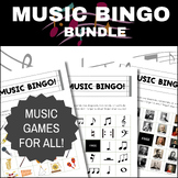 Music Bingo Bundle, Music Bingo, Music Games, Music Sub Plans