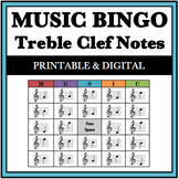 Music Bingo Game - Treble Clef Notes