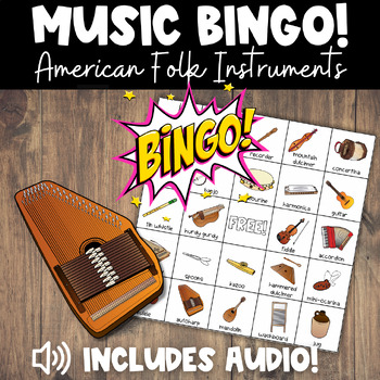 Preview of Music Bingo Game with Folk Instruments | Audio Examples for Each Instrument!