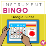 Music Bingo - Instrument Families of the Orchestra Bingo -