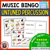 Music Bingo:  Untuned Percussion Music Bingo