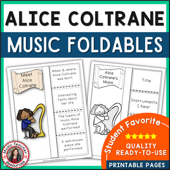 Jazz Musician Worksheets Alice Coltrane by MusicTeacherResources