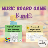 Music Board Game BUNDLE - Fun End of Year Rhythm, Note Nam