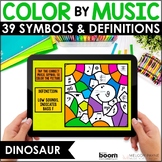 Music Boom Cards™ Color by Music Symbols and Definitions D