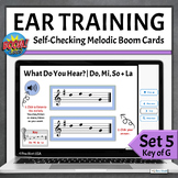 Music Theory Melodic Ear Training Boom Cards Key of G | Se