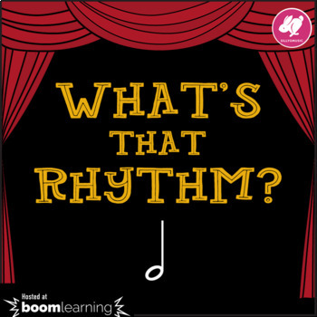 Preview of Music Boom Cardsw: What's That Rhythm - Half Note Game