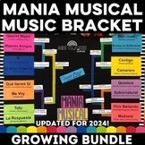 Mania musical de marzo March Music Bracket Madness Spanish Class GROWING BUNDLE