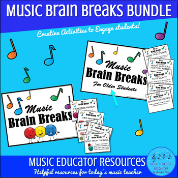 Preview of Music Brain Breaks BUNDLE