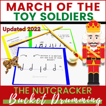 Preview of Nutcracker Bucket Drumming, March of Toy Soldiers -  Rhythm Practice!