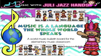 Preview of Music Bulletin Board & Decor - Music Around The World Posters
