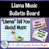 Music Bulletin Board Llama Theme