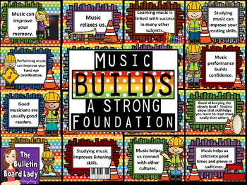 Preview of Music Bulletin Board -Music Builds a Strong Foundation