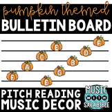 Music Bulletin Board Pumpkins - One or Two Per Page
