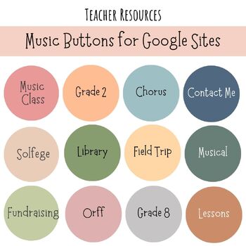 Preview of Music Buttons for Google Sites