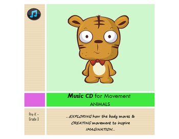 Preview of Music CD - ANIMALS - Pre-K-3