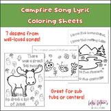 Music Camp Song Lyric Coloring Sheets