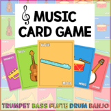 Music Card Game: Musical Instrument Game for Centers and S