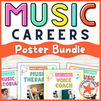 Preview of Music Careers Posters | Music Classroom Decor Bulletin Board Career Readiness