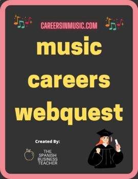 Preview of Music Careers Webquest