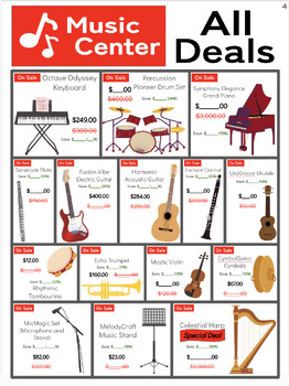 Preview of Music Center Catalog (Level 4): Harmonizing with Percentages in Music!