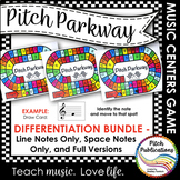 Music Centers - Pitch Parkway {BUNDLE} Treble Clef Note Na