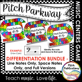 Music Centers: Pitch Parkway - Bass Clef Customizable Game