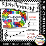 Music Centers: Pitch Parkway - Treble Clef LINE NOTES ONLY
