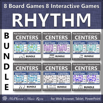 Preview of Music Centers Rhythm Board Games + Interactive Games MEGA BUNDLE {Music Mania}