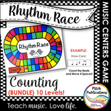 Music Centers: Rhythm Race Counting Edition {BUNDLE} Levels B + 1-9