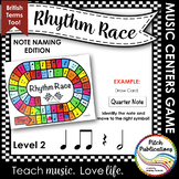Music Centers: Rhythm Race Note Naming Edition Level 2 - R