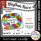 Music Centers: Rhythm Race Note Naming Edition Level 3 - R