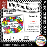 Music Centers: Rhythm Race Note Naming Edition Level 4 - R