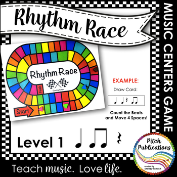 Preview of Music Centers: Rhythm Race Counting Level 1 - Rhythm Game and Practice