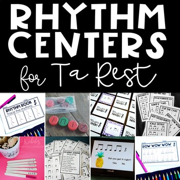 Preview of Music Centers - Ta Rest Rhythm Practice