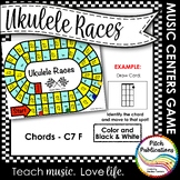 Music Centers: Ukulele Races - Chords C7 F Game, Practice
