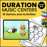 Music Centers for Note Value - Duration Games and Activiti