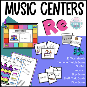 Preview of Music Centers For Solfege Re