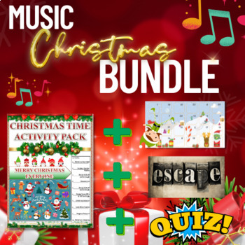 Preview of Music Christmas Activities and lessons