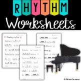 Music Clapping Rhythm Worksheets