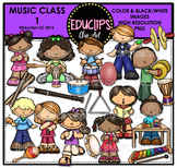 Music Class 1 Clip Art Bundle {Educlips Clipart}