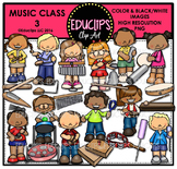 Music Class 3 Clip Art Bundle {Educlips Clipart}