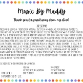 Music Class Award FREEBIE - Recorder Rockstar Rainbow Colors