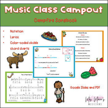 Preview of Music Class Campfire Songbook (Vocal and Ukulele)