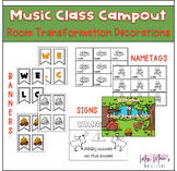 Music Class Campout Room Transformation Decorations
